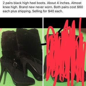 High heel boots